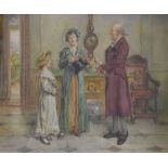 George Goodwin Kilburne RI (British 1839 - 1924) - Watercolour - 'Sunday Morning'