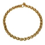 18ct gold fancy link chain,