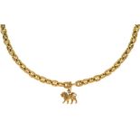 18ct gold anchor link chain,
