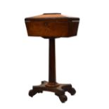 William IV rosewood teapoy (converted)