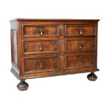 Late 17th or early 18th Century walnut chest of drawers