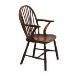Yew, ash and elm Windsor chair