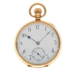 18ct open-face pocket watch