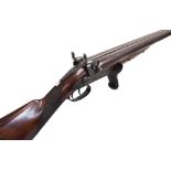 Westley Richards - Double-barreled percussion bank gun of large proportions