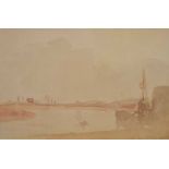 Philip Wilson Steer (1860 - 1942) - Watercolour - 'Evening ,Shoreham'