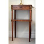 19th Century French inlaid walnut etagere