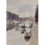 John Yardley (B.1933) - Watercolour - Bristol scene