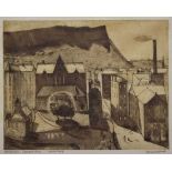 Vernon Gibberd (B.1931) - Etching Artist's Proof - 'Edinburgh Salisbury Crags'