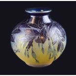 Galle cameo glass spherical vase