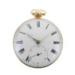 Christopher Rowlands, London, - 18ct gold open face pocket watch,