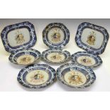 Chinese export armorial part dinner service, arms of the Whitclock family