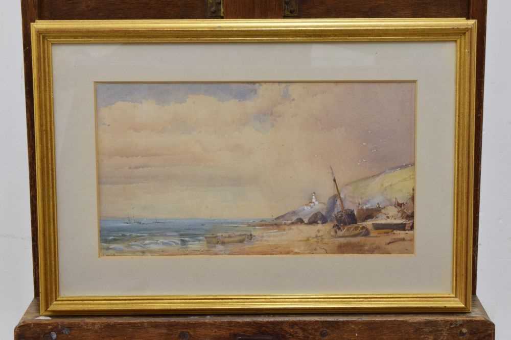 George Wolfe (British 1834-1890) - Pair of watercolours - Coastal scenes - Image 9 of 14