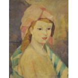 Follower of Marie Laurencin, (1883-1956) - Oil on canvas - Portrait of a lady