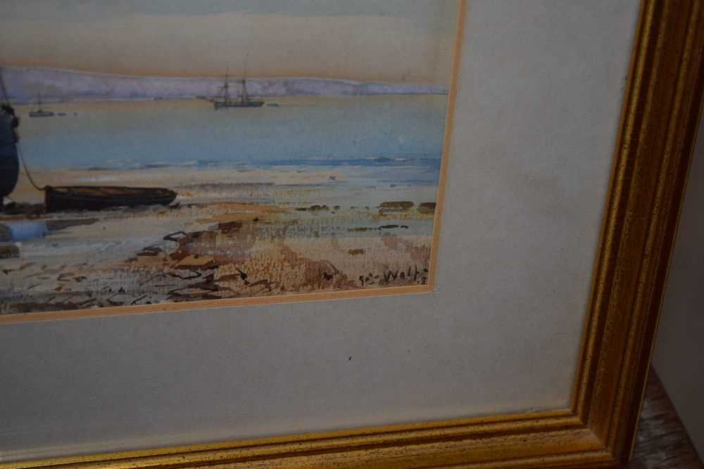 George Wolfe (British 1834-1890) - Pair of watercolours - Coastal scenes - Image 4 of 14