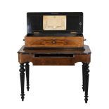Late 19th Century Swiss four-cylinder musical box with stand