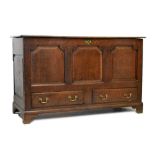 Mid 18th Century oak mule chest