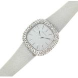 Zenith - Lady's 18ct white gold, diamond-set bracelet watch