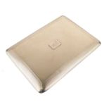 Asprey - 9ct gold slide action cigarette case