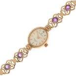 Sovereign - Lady's 9ct gold lady's quartz bracelet watch