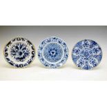 Three 18th Century Dutch Delft plates