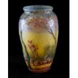 Muller `Freres, Luneville glass vase