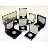 Quantity of Royal Mint silver proof coins, £1/£2 sets