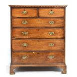 19th Century mahogany 'tallboy' chest of drawers