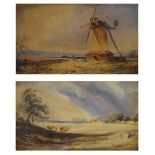 Pair of mid 19th Century watercolours