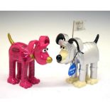 Aardman/Wallace and Gromit - Pair of 'Gromit Unleased' figures