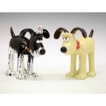 Aardman/Wallace and Gromit - Pair of 'Gromit Unleashed' figures