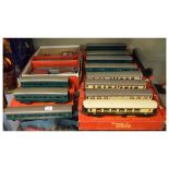 Triang Railways - Eleven boxed 00 gauge carriages, with 'R23' Operating Royal Mail Coach Set