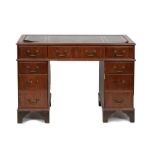 Reproduction twin pedestal desk