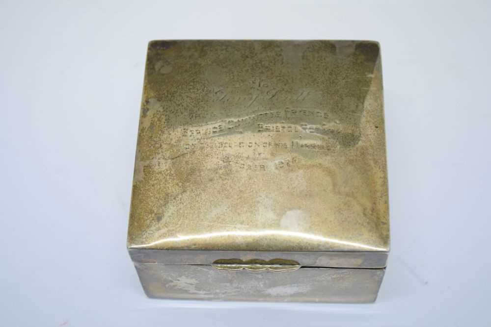 George V silver cigarette box - Image 5 of 11