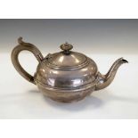 Edward VIII bachelor silver teapot