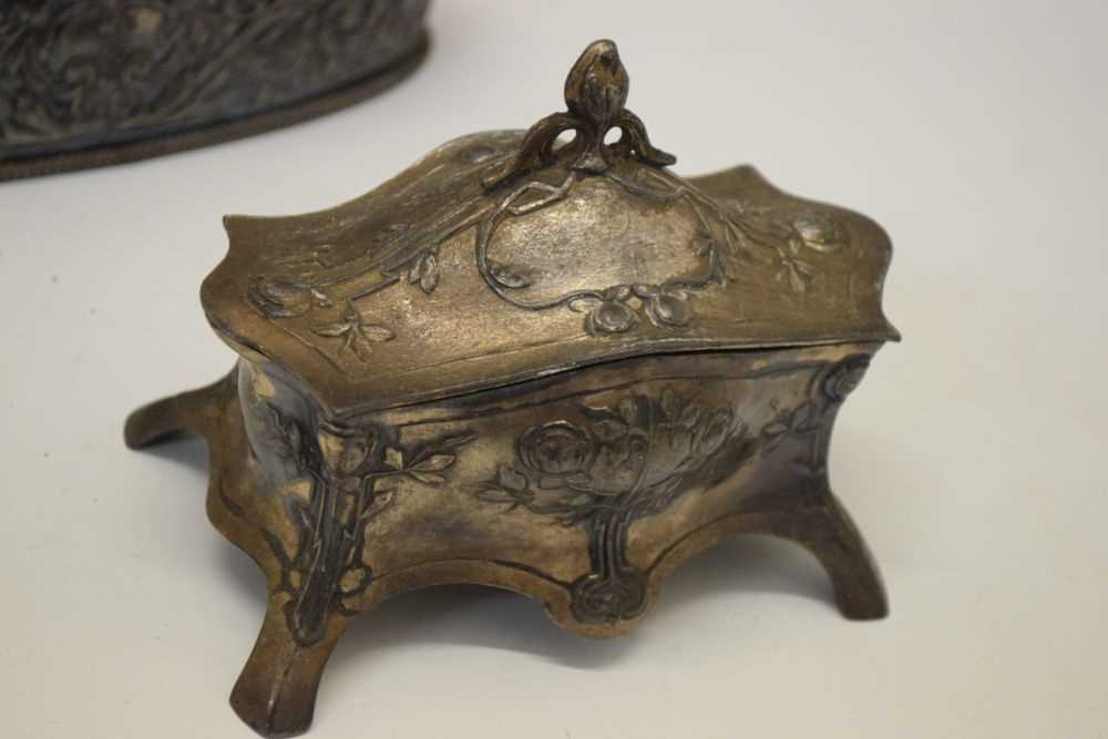 Quantity of plated items to include; WMF Art Nouveau style tabletop box - Image 4 of 8