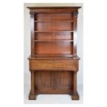 Mid 19th Century mahogany secretaire bookcase