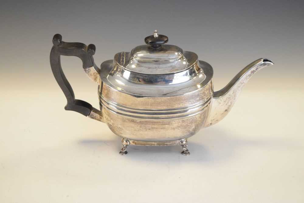 Edwardian silver tea pot - Image 2 of 7