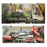 Quantity of 00 gauge Hornby Dublo carriages and wagons, model kits, etc.