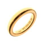 Edwardian 22ct gold wedding band