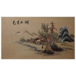 Assorted Chinese and Japanese silk pictures