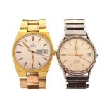 Omega - Two gentlemen's wristwatches