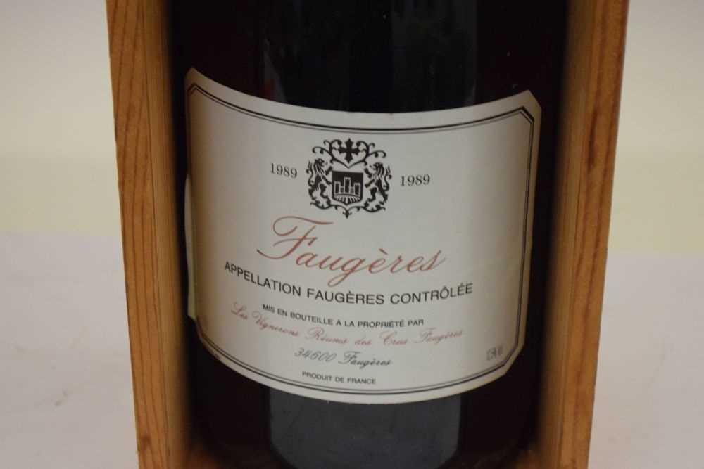 Wine - Double Magnum of Faugeres, 1989, in wooden presentation case - Image 3 of 5