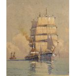 Samuel John Milton Brown - Watercolour - Mersey Bound