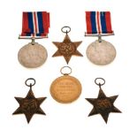 Assorted World War I and World War II medals