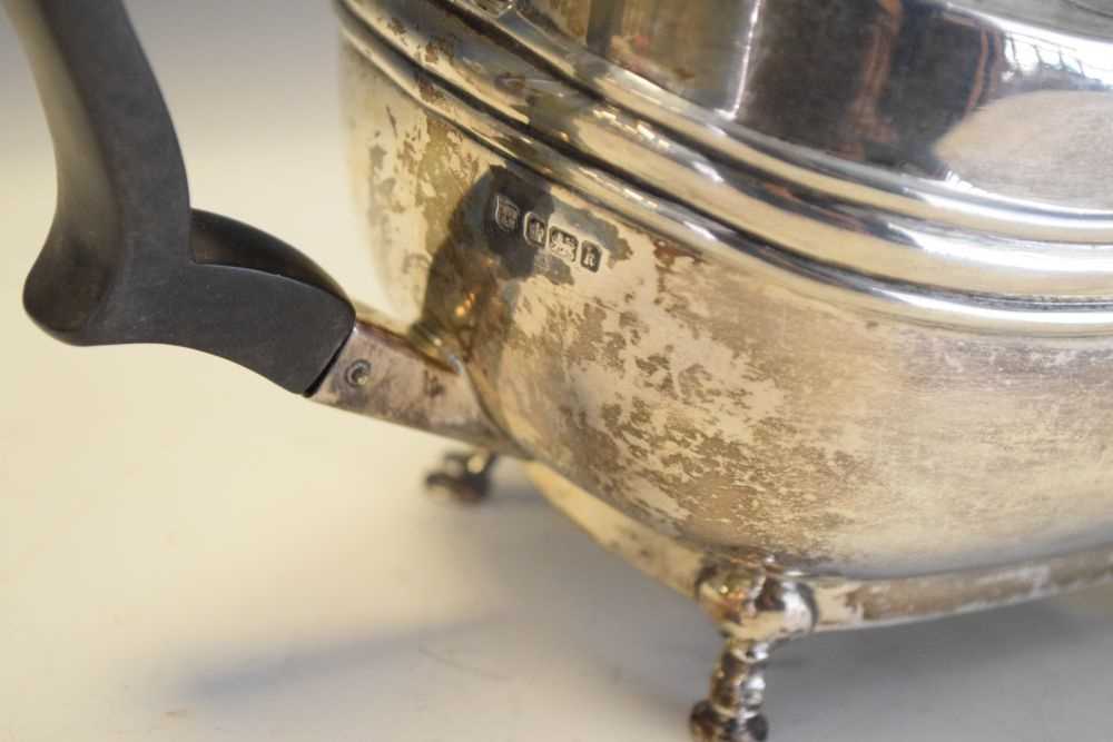 Edwardian silver tea pot - Image 3 of 7
