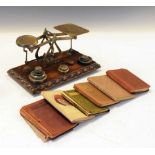 Postal letter scales and weights plus small collection of miniature books