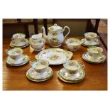 Shelley 'Dubarry' pattern tea service