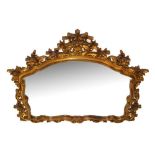 Modern rococo style giltwood mirror frame