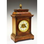 Early 20th Century German walnut mantel clock