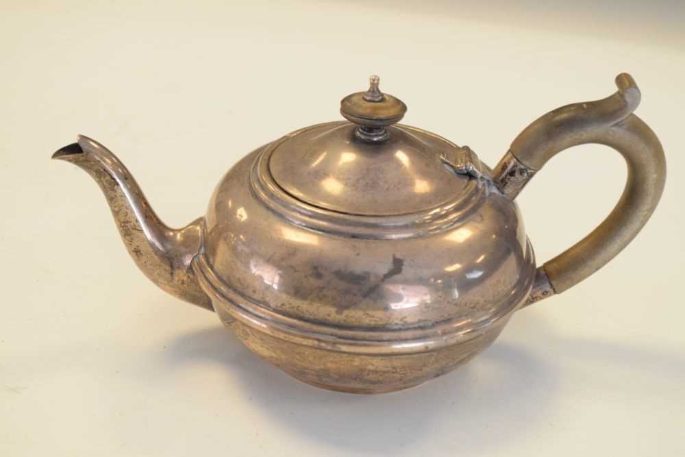 Edward VIII bachelor silver teapot - Image 4 of 6